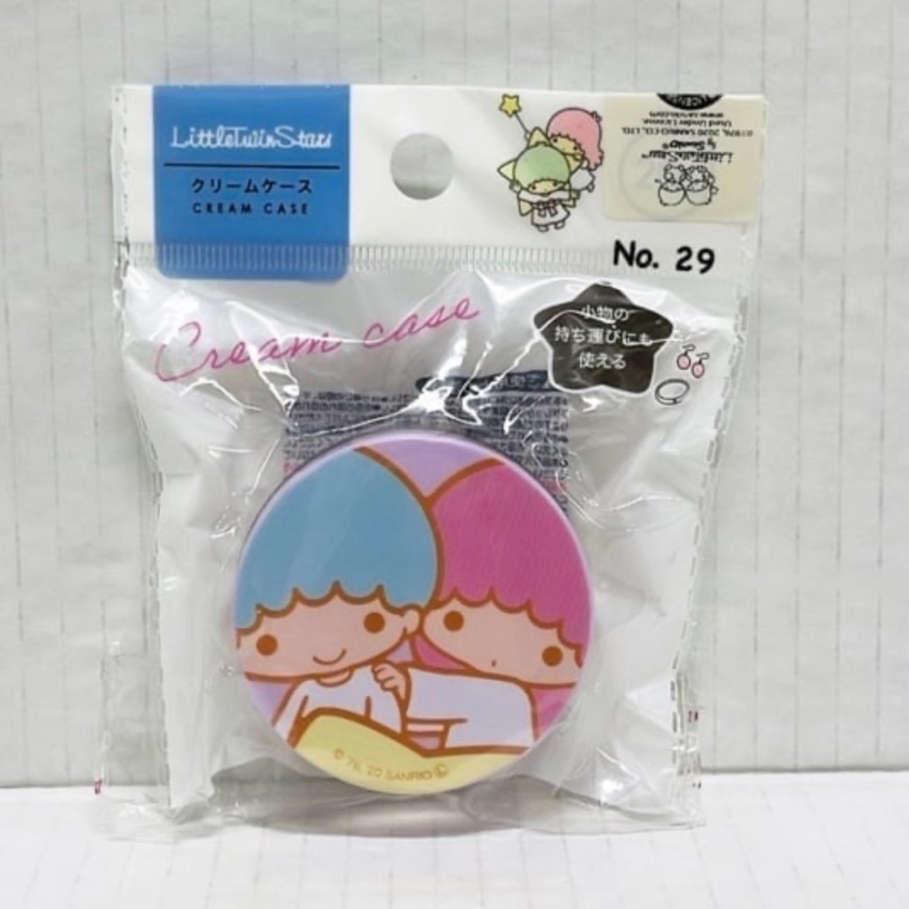 Sanrio Little Twin Stars Kiki and Lala Round Multi purpose Case - Clear